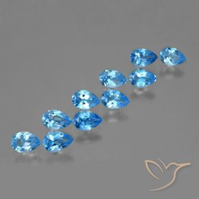 Achetez naturel 4,63ct bleue topaze gems, en forme de poire, en provenance brésil chez gemselect. en stock, livraison internationale!