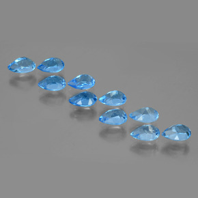 Achetez naturel 5.47ct Bleu Suisse Topaze gems, En forme de poire, En provenance Brésil chez GemSelect. En stock, livraison internationale!