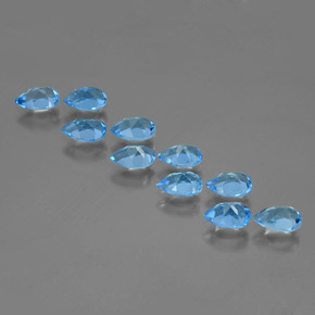 Achetez naturel 4,97ct bleue topaze gems, en forme de poire, en provenance brésil chez gemselect. en stock, livraison internationale!