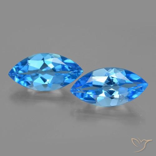 Shop natural 8.28ct Bleu Suisse Topaze gems, Marquise, from Brésil at GemSelect. In stock, global shipping!