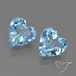 Shop natural 5.78ct Bleu ciel Topaze gems, Cœur, from Brésil at GemSelect. In stock, global shipping!
