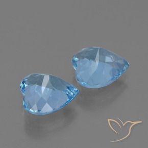 Shop natural 5.78ct Bleu ciel Topaze gems, Cœur, from Brésil at GemSelect. In stock, global shipping!