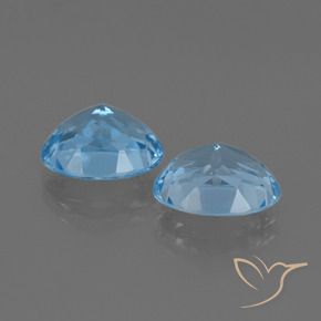 Achetez naturel 6.89ct Bleu ciel Topaze gems, Coupe ovale, En provenance Brésil chez GemSelect. En stock, livraison internationale!