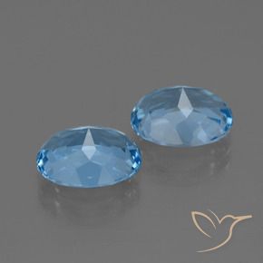 Achetez naturel 6.68ct Bleu ciel Topaze gems, Coupe ovale, En provenance Brésil chez GemSelect. En stock, livraison internationale!