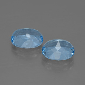 Achetez naturel 7,00ct bleue topaze gems, coupe ovale, en provenance brésil chez gemselect. en stock, livraison internationale!