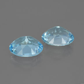 Achetez naturel 6.48ct Bleu ciel Topaze gems, Coupe ovale, En provenance Brésil chez GemSelect. En stock, livraison internationale!