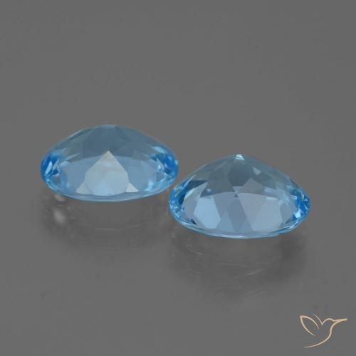 Shop natural 6.17ct Bleu Suisse Topaze gems, ovale, from Brésil at GemSelect. In stock, global shipping!