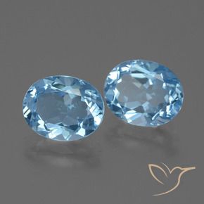 Shop natural 6.38ct Bleu ciel Topaze gems, ovale, from Brésil at GemSelect. In stock, global shipping!