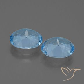 Shop natural 6.38ct Bleu ciel Topaze gems, ovale, from Brésil at GemSelect. In stock, global shipping!