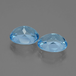 Achetez naturel 6,86ct bleue topaze gems, coupe ovale, en provenance brésil chez gemselect. en stock, livraison internationale!