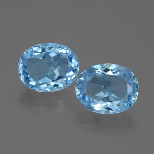 Achetez naturel 6,56ct bleue topaze gems, coupe ovale, en provenance brésil chez gemselect. en stock, livraison internationale!