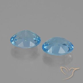 Shop natural 6.35ct Bleu Suisse Topaze gems, ovale, from Brésil at GemSelect. In stock, global shipping!