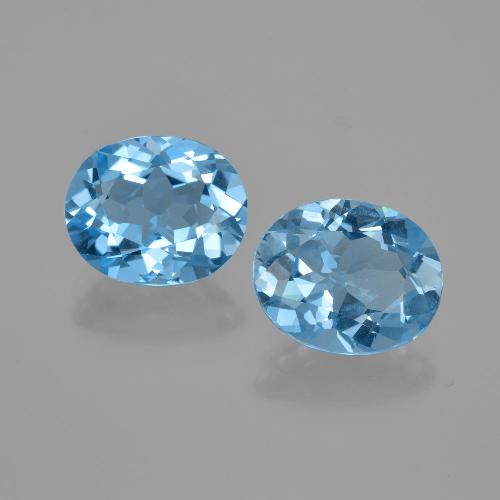 Achetez naturel 5,86ct bleue topaze gems, coupe ovale, en provenance brésil chez gemselect. en stock, livraison internationale!