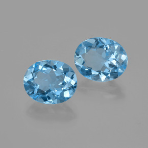 Achetez naturel 5,86ct bleue topaze gems, coupe ovale, en provenance brésil chez gemselect. en stock, livraison internationale!