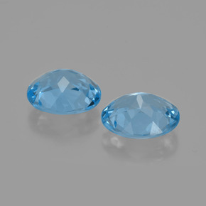 Achetez naturel 5,86ct bleue topaze gems, coupe ovale, en provenance brésil chez gemselect. en stock, livraison internationale!