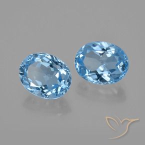 Shop natural 6.39ct Bleu ciel Topaze gems, ovale, from Brésil at GemSelect. In stock, global shipping!