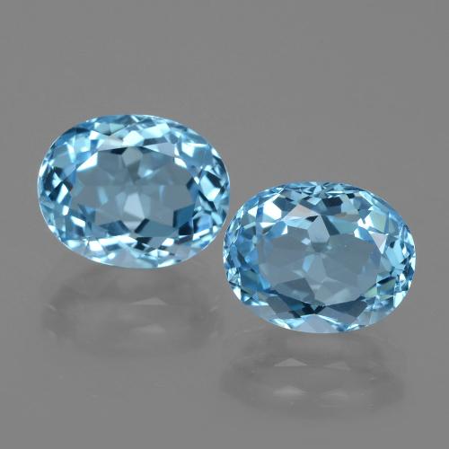 Achetez naturel 6,88ct bleue topaze gems, coupe ovale, en provenance brésil chez gemselect. en stock, livraison internationale!