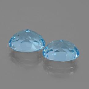 Achetez naturel 6,88ct bleue topaze gems, coupe ovale, en provenance brésil chez gemselect. en stock, livraison internationale!