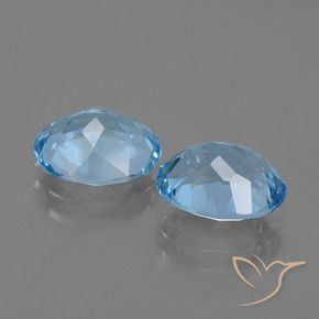 Achetez naturel 5,84ct bleu suisse topaze gems, coupe ovale, en provenance brésil chez gemselect. en stock, livraison internationale!