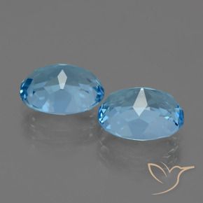 Achetez naturel 7.10ct Bleu Suisse Topaze gems, Coupe ovale, En provenance Brésil chez GemSelect. En stock, livraison internationale!
