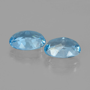 Achetez naturel 6,53ct bleu ciel topaze gems, coupe ovale, en provenance brésil chez gemselect. en stock, livraison internationale!