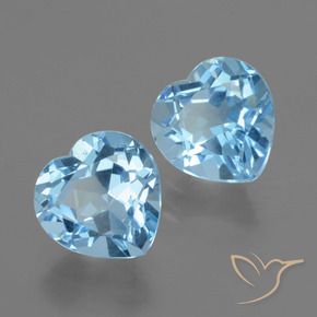 Shop natural 6.23ct Bleu Suisse Topaze gems, Cœur, from Brésil at GemSelect. In stock, global shipping!