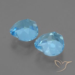 Shop natural 6.89ct Bleu Suisse Topaze gems, Cœur, from Brésil at GemSelect. In stock, global shipping!