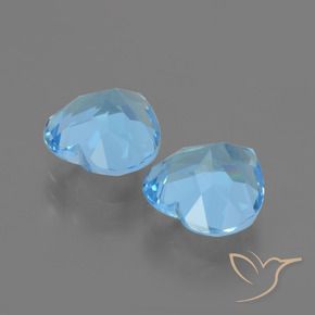 Shop natural 5.81ct Bleu ciel Topaze gems, Cœur, from Brésil at GemSelect. In stock, global shipping!