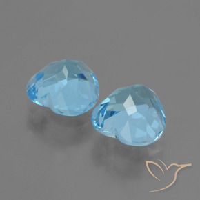 Shop natural 6.62ct Bleu Suisse Topaze gems, Cœur, from Brésil at GemSelect. In stock, global shipping!