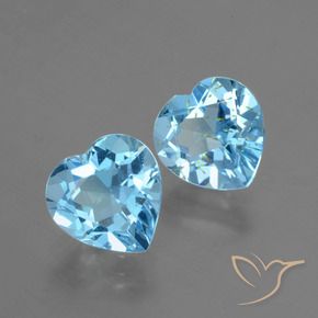 Shop natural 5.98ct Bleu ciel Topaze gems, Cœur, from Brésil at GemSelect. In stock, global shipping!