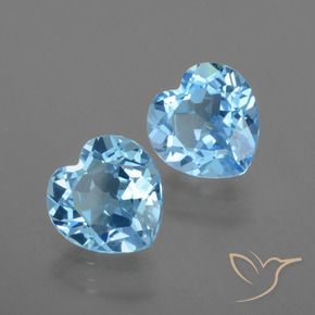 Shop natural 5.84ct Bleu ciel Topaze gems, Cœur, from Brésil at GemSelect. In stock, global shipping!