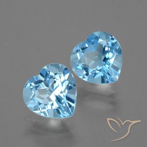 Shop natural 6.01ct Bleu ciel Topaze gems, Cœur, from Brésil at GemSelect. In stock, global shipping!