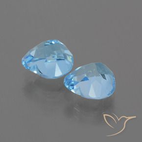 Shop natural 6.09ct Bleu ciel Topaze gems, Cœur, from Brésil at GemSelect. In stock, global shipping!