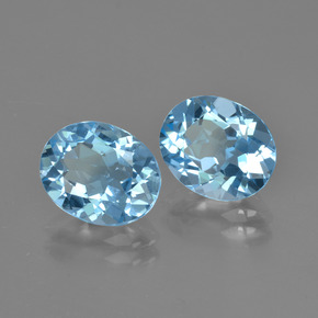 Achetez naturel 5,96ct bleue topaze gems, coupe ovale, en provenance brésil chez gemselect. en stock, livraison internationale!