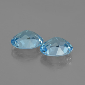 Achetez naturel 5,96ct bleue topaze gems, coupe ovale, en provenance brésil chez gemselect. en stock, livraison internationale!