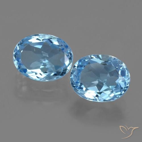 Shop natural 6.52ct Bleu Suisse Topaze gems, ovale, from Brésil at GemSelect. In stock, global shipping!