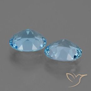 Achetez naturel 6,08ct bleue topaze gems, coupe ovale, en provenance brésil chez gemselect. en stock, livraison internationale!