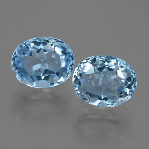 Achetez naturel 7.11ct Bleu Suisse Topaze gems, Coupe ovale, En provenance Brésil chez GemSelect. En stock, livraison internationale!