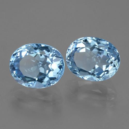 Achetez naturel 7.11ct Bleu Suisse Topaze gems, Coupe ovale, En provenance Brésil chez GemSelect. En stock, livraison internationale!