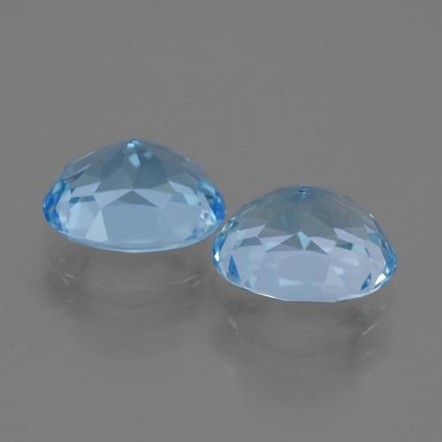 Achetez naturel 7.11ct Bleu Suisse Topaze gems, Coupe ovale, En provenance Brésil chez GemSelect. En stock, livraison internationale!