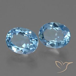Shop natural 6.40ct Bleu ciel Topaze gems, ovale, from Brésil at GemSelect. In stock, global shipping!