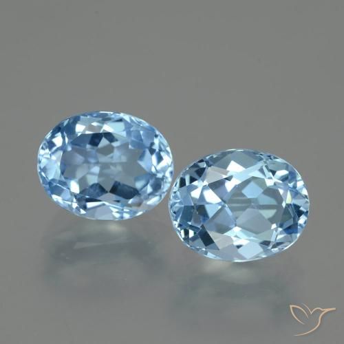 Shop natural 7.03ct Bleu Suisse Topaze gems, ovale, from Brésil at GemSelect. In stock, global shipping!