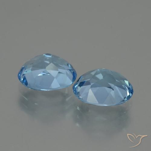 Shop natural 7.03ct Bleu Suisse Topaze gems, ovale, from Brésil at GemSelect. In stock, global shipping!