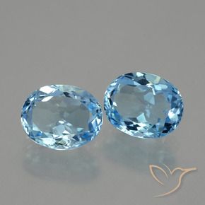 Shop natural 6.74ct Bleu Suisse Topaze gems, ovale, from Brésil at GemSelect. In stock, global shipping!