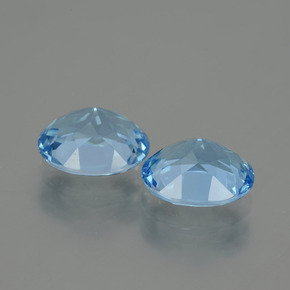 Achetez naturel 6.56ct Bleu Suisse Topaze gems, Coupe ovale, En provenance Brésil chez GemSelect. En stock, livraison internationale!