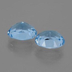 Achetez naturel 6,95ct bleue topaze gems, coupe ovale, en provenance brésil chez gemselect. en stock, livraison internationale!