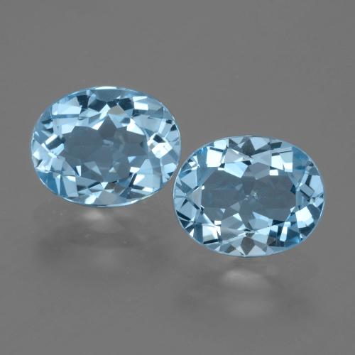 Achetez naturel 6,23ct bleue topaze gems, coupe ovale, en provenance brésil chez gemselect. en stock, livraison internationale!