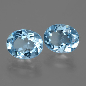 Achetez naturel 6,23ct bleue topaze gems, coupe ovale, en provenance brésil chez gemselect. en stock, livraison internationale!