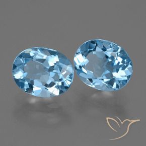 Shop natural 6.63ct Bleu Suisse Topaze gems, ovale, from Brésil at GemSelect. In stock, global shipping!