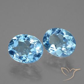 Shop natural 7.13ct Bleu ciel Topaze gems, ovale, from Brésil at GemSelect. In stock, global shipping!